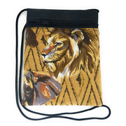 Lion and Elephant Safari Passport Bag – Handmade in Zimbabwe