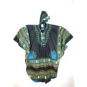 Long Black Hoodie African Dashiki Shirt – Unisex Traditional Print | A Taste of Africa