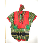 Long Black Red Hoodie African Dashiki Shirt – Unisex Traditional Print | A Taste of Africa