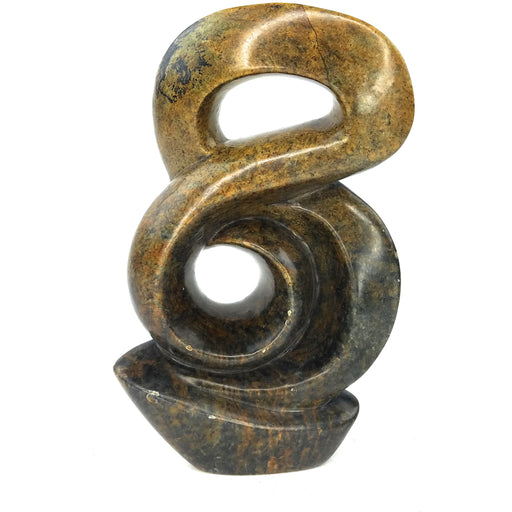 Looped Abstract Sculpture – Shona Stone Art from Zimbabwe