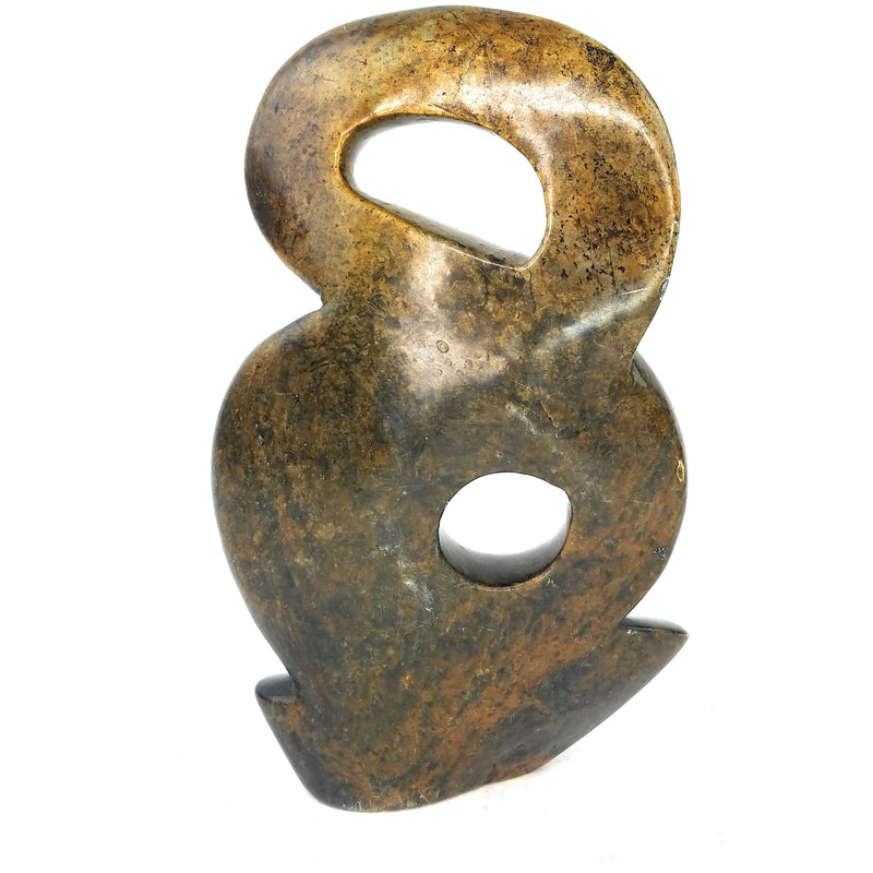 Looped Abstract Sculpture – Shona Stone Art from Zimbabwe