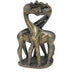Loving Giraffe Couple Sculpture – Bent Necks | Earth-Tone Serpentine