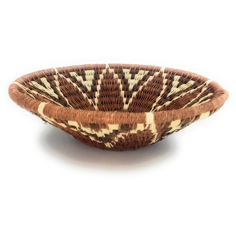 Lutsindzi Basket Cream Chevron Sunburst | Swazi Fair-Trade