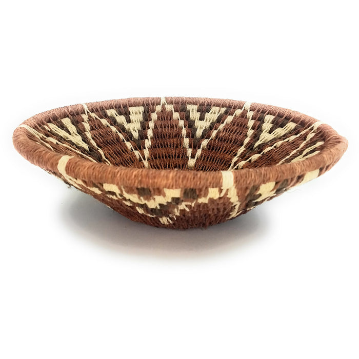 Lutsindzi Basket Cream Chevron Sunburst | Swazi Fair-Trade