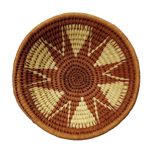 Lutsindzi Basket – Cream Zig-Zag Sunburst