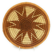 Lutsindzi Basket Cream Zig Zag Sunburst | Handwoven Swaziland