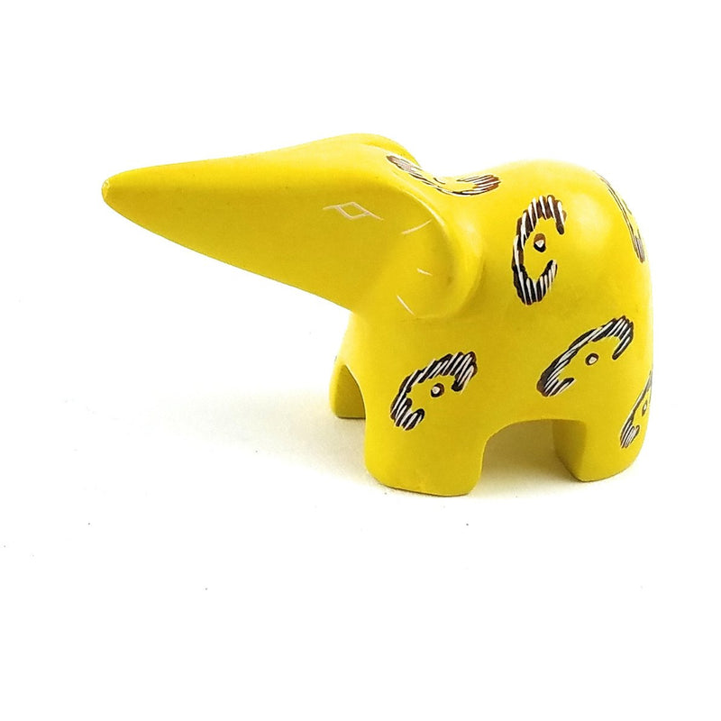 Miniature Soapstone Elephant Figurine – Trunk Up – Kenya Handmade