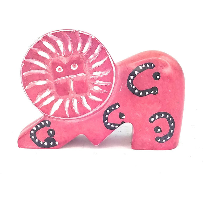 Miniature Soapstone Lion Figurine – Handcrafted in Kenya