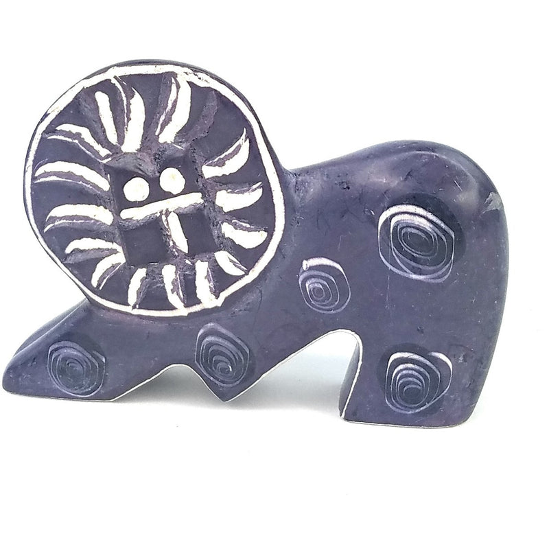 Miniature Soapstone Lion Figurine – Handcrafted in Kenya