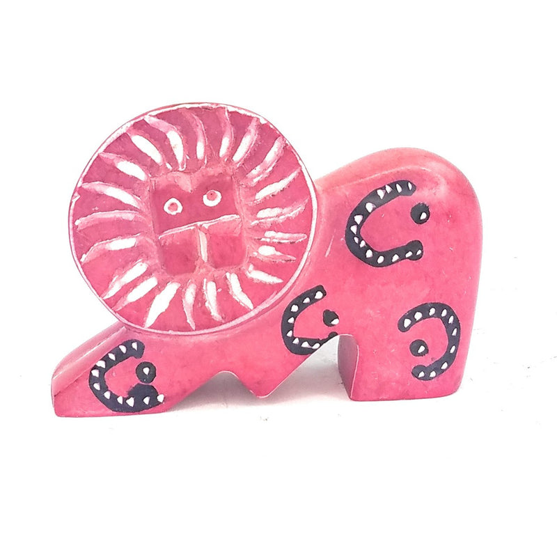 Miniature Soapstone Lion Figurine – Handcrafted in Kenya