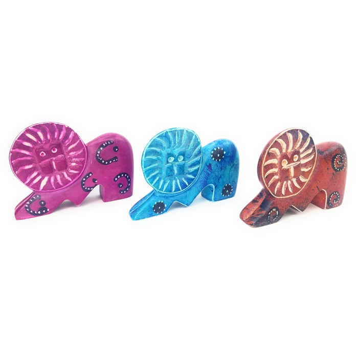 Miniature Soapstone Lion Figurine – Handcrafted in Kenya