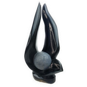Modern Abstract Flower Sculpture – Shona Stone Art from Zimbabwe