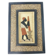 Working Mother Pounding Maize Shadow Box – Handmade African Art from Zimbabwe