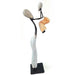 Mother and Child Sculpture – Hand-Carved Springstone & Recycled Metal Art from Zimbabwe