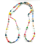 Multicolor Bead Necklace – Handmade Maasai Recycled Paper Jewelry