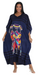 Navy Blue African Kaftan — African Working Women & Children Print