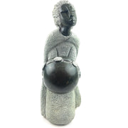 Opal Stone Mbira Player Sculpture – Handmade Shona Art from Zimbabwe