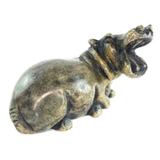 Open Mouth Hippo Sculpture | African Stone Art