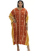 Orange/Brown African Mudcloth Kaftan Dress