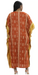 Orange Brown African Mudcloth Kaftan Dress | Plus Size Caftan