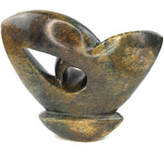 Organic Abstract Plant Sculpture – Shona Stone Art from Zimbabwe