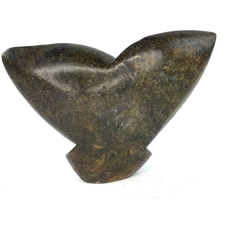 Petal Form Abstract Plant Sculpture – Shona Stone Art from Zimbabwe