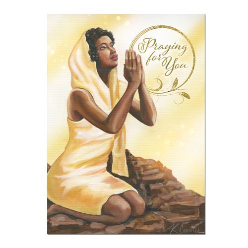 Soothing design conveying the sentiment "Praying For You.