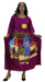 Purple African Musicians Kaftan Dress