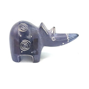 Miniature Soapstone Rhino Figurine – Handmade in Kenya