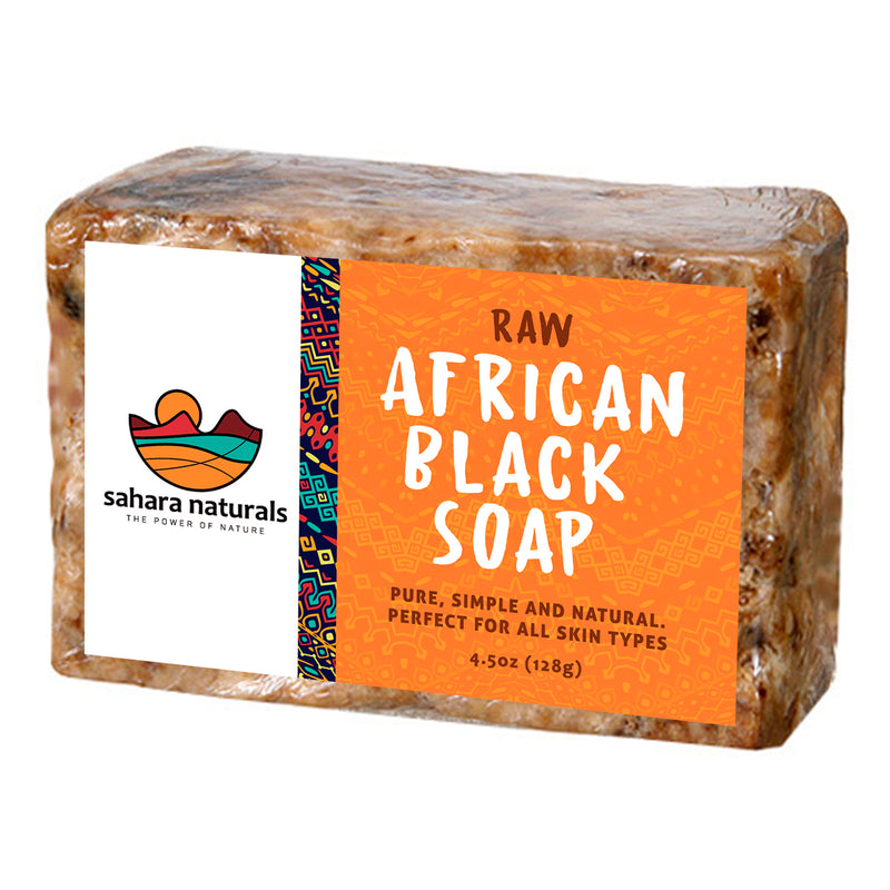 Raw African Black Soap Bar