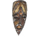 Recycled Metal African Warrior Mask with Flat Top – Handmade in Zimbabwe