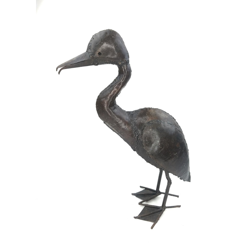 Recycled Metal Goose Sculpture – Handmade in Zimbabwe