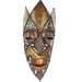Recycled Metal Warrior Mask with Crown Top | Handmade in Zimbabwe