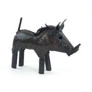 Recycled Metal Warthog Sculpture – Handmade African Art from Zimbabwe