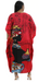 Red African Kaftan Dress | Woman Carrying Gourd Artwork