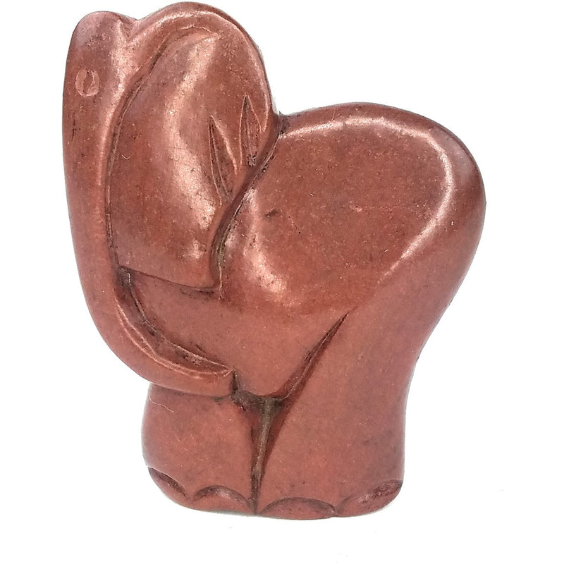 Red Jasper Abstract Elephant | Left Facing Shona Stone