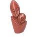 Red Jasper Mother & Child Sculpture – Baby Resting on Chest
