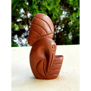 Red Jasper Pelican Sculpture | Wing Raised Shona Art