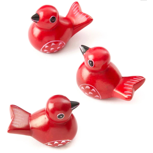 Miniature Soapstone Bird Figurine – Hand Carved in Kenya