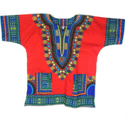 Red Pattern African Dashiki Shirt – Unisex Traditional Print | A Taste of Africa