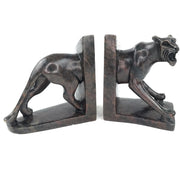 Roaring Lioness Bookends – Handmade Shona Stone Sculpture