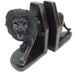Roaring Male Lion Bookends – Hand-Carved Shona Sculpture