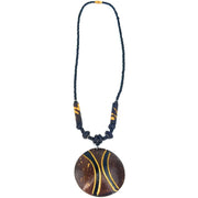 Round Coconut Shell Pendant | Handmade in Zimbabwe
