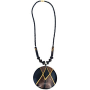 Round Coconut Shell Pendant | Handmade in Zimbabwe