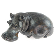 Rounded Smooth Hippo Sculpture – Shona Stone Zimbabwe