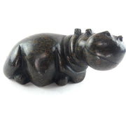 Rounded Smooth Hippo Sculpture – Shona Stone Zimbabwe