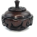 Safari Animal Ebony Wood Bowl with Lid – Hand Carved in Zimbabwe