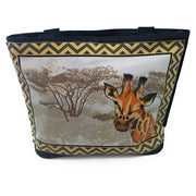 Handmade African Safari Giraffe Tote Bag