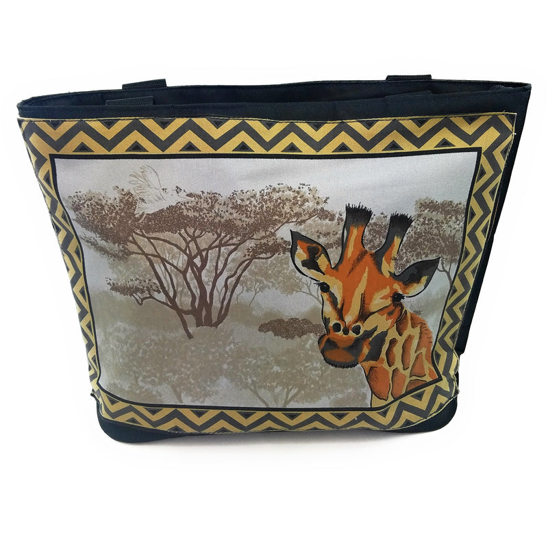 Handmade African Safari Giraffe Tote Bag