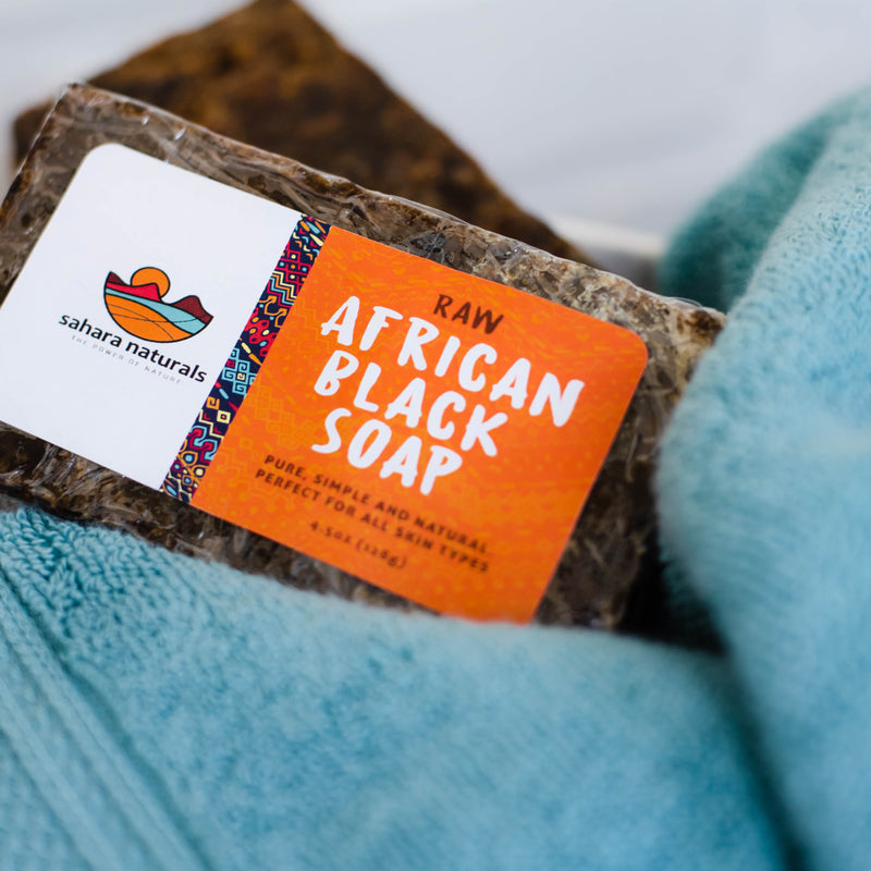 raw african black soap